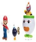 World of Nintendo Mini Figure 2 Pack Mario and Bowser Jr. Clown Car Jakks Pacific