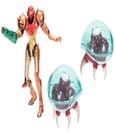 World of Nintendo Metroid Mini Figure 3 Pack Samus Bounty Hunter Jakks Pacific