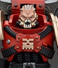 Warhammer 40k Action Figure 1/18 World Eaters Khorne Berzerker with Eviscerator Chainsword Joy Toy (CN)