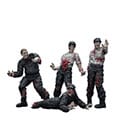 Zombie Dark Source Action Figures 4 Pack Security Guards Joy Toy (CN)