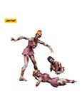 Zombie Dark Source Action Figures 3 Pack Cheer Leaders Joy Toy (CN)