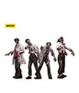 Zombie Dark Source Action Figures 4 Pack Scientists Male Joy Toy (CN)