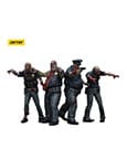 Zombie Dark Source Action Figures 4 Pack Police Male Joy Toy (CN)