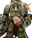 Warhammer 40 000 Action Figure Death Guard Lord of Virulence with Power Fist and Twin Plague Spewer Joy Toy (CN)