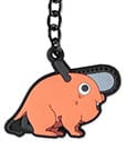 Chainsaw Man Rubber Keychain Pochita Sitting Difuzed