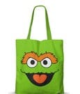 FAN Shopping Bag Oscar the Grouch Face Karactermania