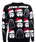 Star Wars Sweatshirt Christmas Jumper Darth Vader / Stormtrooper Size XL Heroes Inc