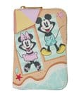 Mickey & Minnie Beach Fun Zip Around Wallet Loungefly