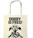 Harry Potter Tote Bag Dobby Is Free Logoshirt