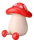 Delicious in Dungeon Soft Vinyl Figur Walking Mushroom Red Loop'