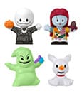 The Nightmare Before Christmas Fisher Price Little People Collector Mini Figures 4 Pack Mattel