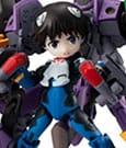 Evangelion Desktop Army Figure Shinji Ikari & Evangelion No. 1 New Theatrical Edition Megahouse