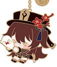 Genshin Impact Character Metal Keychain Hu Tao MiHoYo
