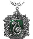 Harry Potter Pewter Keychain Slytherin Crest Monogram Int.