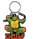 Teenage Mutant Ninja Turtles Soft Touch PVC Bag Clip Michelangelo Monogram Int.
