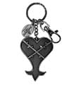 Kingdom Hearts Metal Keychain Heartless Logo Monogram Int.
