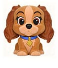 Lady and the Tramp Figural Bank Lady with special Flocking Monogram Int.