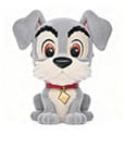 Lady and the Tramp Figural Bank Tramp with special Flocking Monogram Int.