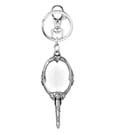 Beauty and the Beast Pewter Keychain Mirror Monogram Int.