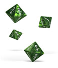 Oakie Doakie Dice D8 Dice 18 mm Goyf Marble Green 4 Oakie Doakie Dice