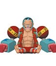 One Piece Coin Bank Franky Plastoy