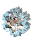 Peanuts Puremind Model Kit Wooden Theater Winter Wonderland Pantasy