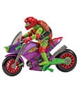 Tales of the Teenage Mutant Ninja Turtles Action Figure with Vehicle Raphael & Purple Dragon Playmates