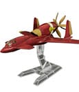 Royal Space Force The Wings of Honnêamis Plastic Model Kit 1/72 Honneamise Oukoku Air Force Fighter Schira DOW 3rd Single Seat Type Plum Pmoa