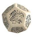 Viridian Jumbo Dice Monster Generator Die D12 Beige Q Workshop