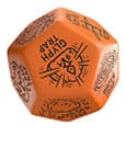 Viridian Jumbo Dice Trap Generator Die D12 Orange Q Workshop
