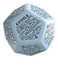 Viridian Jumbo Dice Weather Generator Die D12 Blue Q Workshop