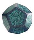 Viridian Jumbo Dice Weather Generator Die D12 Turquise Q Workshop