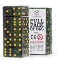 Q Workshop Dice Set Full Pack D6 Green 20 Q Workshop