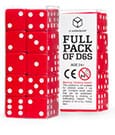 Q Workshop Dice Set Full Pack D6 Red 20 Q Workshop