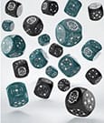 Crosshairs Compact D6 Dice Set Stormy&Black 20 Q Workshop