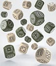 Fortress Compact D6 Dice Set Beige&Olive 20 Q Workshop