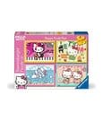 Hello Kitty Puzzle 4 Pack Let's Go Hello Kitty! 4x100 Pieces Ravensburger