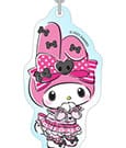 Sanrio Pink Black Party Series Acrylic Keychain My Melody Sakami Merchandise