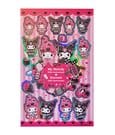 Sanrio Pink Black Party Series Sticker Pack Kuromi & My Melody Sakami Merchandise