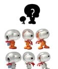 Peanuts Figures Worlds Beyond Snoopy Capsule Display 6 Simba
