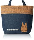 My Neighbor Totoro Lunch Bag cork & denim style Totoro Skater