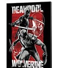 Marvel Wooden Wall Art Deadpool & Wolverine 03 Maximum Effort Semic
