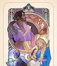 Critical Role Art Print Matthew Mercer 10th Anniversary Art Nouveau Illustrations unframed Sideshow Collectibles