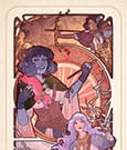 Critical Role Art Print Laura Bailey 10th Anniversary Art Nouveau Illustrations unframed Sideshow Collectibles
