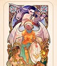 Critical Role Art Print Ashley Johnson 10th Anniversary Art Nouveau Illustrations unframed Sideshow Collectibles