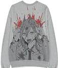 Chainsaw Man Sweater Power Grey Melange Size XXL Difuzed