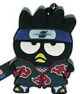 Naruto Shipudden x Hello Kitty PVC Keychain Badtzt Maru Itachi Teknofun