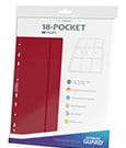 Ultimate Guard 18 Pocket Pages Side Loading 10 Red Ultimate Guard