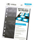 Ultimate Guard 14 Pocket Supreme Compact Pages Standard + Mini American 10 Black Ultimate Guard