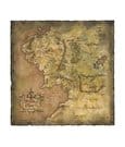 Lord of the Rings Art Print Parchment Map of Middle earth Weta Workshop